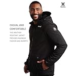 Hurley Mens Winter Jacket - Warm Zip Up Hooded Parka Sherpa Lined Jackets For Men with Multiple Pockets (Sizes S-XL) - Image 4