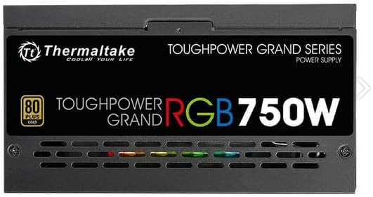 Thermaltake Toughpower Grand RGB 750W 80+ Gold Smart Zero 256-Color RGB Fan Fully Modular Power Supply 10 YR Warranty PS-TPG-0750FPCGUS-R - 7
