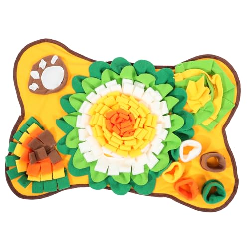 Abaodam 骨型嗅覚訓練マット 犬用ノーズワークマット 滑り止め底付き ペット嗅覚トレーニング フォリッジングスローフィーダー 家具破損防