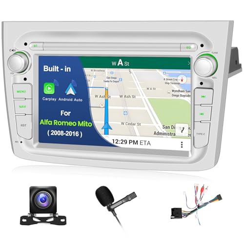 Autoradio tactile Android 15 pour remplacer la radio d'origine Alfa Romeo Mito