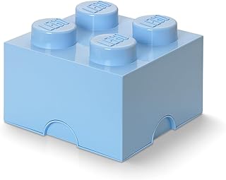 LEGO Storage Brick 4 Knobs blu reale chiaro - Scat
