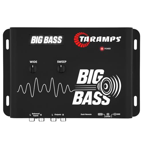 Image of Taramps Big Bass DSP Car Audio Processor Deep Bass Enhancer with Adjustable Frequency and Sweep Controls Subwoofer Impact Booster for Powerful Car Audio Systems