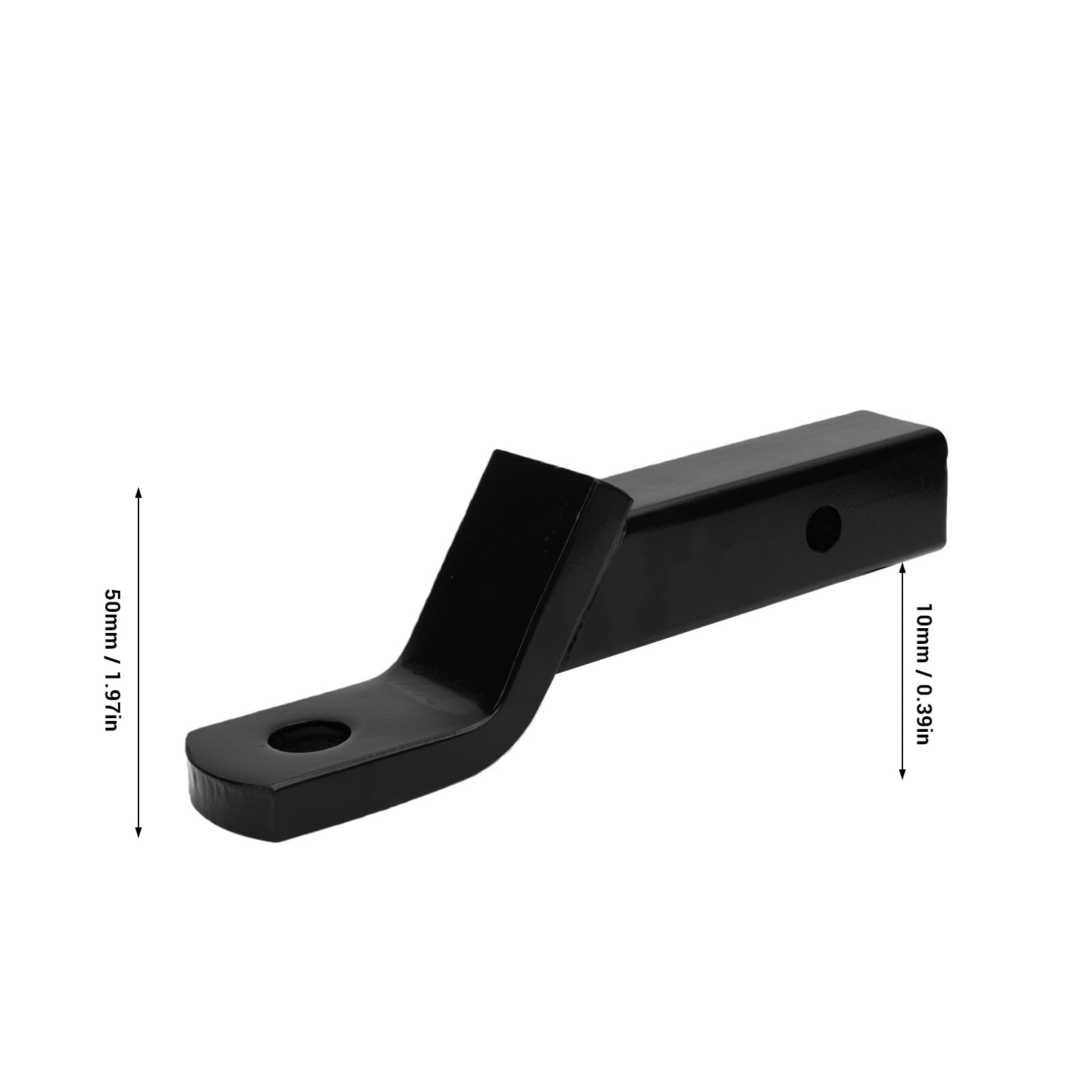 Tbest Barra de Remolque de Caída de 2 Pulgadas, Montaje de Bola de Enganche de Remolque, Adaptador de Enganche de Receptor de Caída Elevada, Inserto de de Montaje de Receptor,