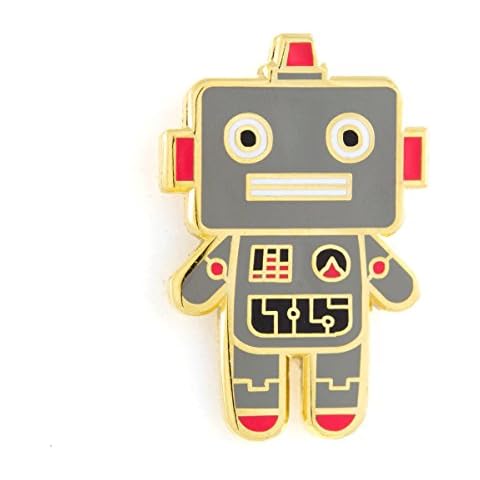 These Are Things Robot Baby Enamel Pin Cover