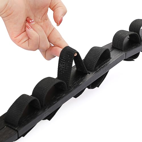 SUMNACON Kampfsport Gürtelhalter für 12Gürtel Bambus Abnehmbare Taekwondo-Gürtelständer Wandmontage Gürtel Display für Medaile Judo- Karategürtel Ninjitsu-Gürtel als Personalisierbare Geschenk Schwarz