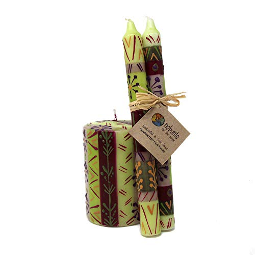 Nobunto Hand Painted Candles In Kileo Design (Pair Of Tapers) #TOP4