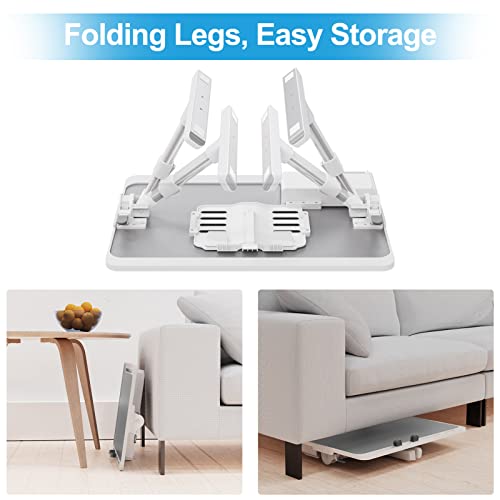 Woka Laptop Desk For Bed, Extra Large Adjustable Lap Desk, Foldable Laptop Bed Tray Table With Storage Drawer, Portable Lap Desk With Stopper, Book Stand For Drawing, Writing, Working, Grey #TOP5