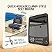 GZQIUYI Boat Seat Swivel Base Mount, Boat Seat Pedestal Mount Clamp with Swivel for Jon, Fishing, Kayak, Bass, Skiff with Bench, Clamp Adjusts from 7 1/2 to 18 inches, 2 Pack