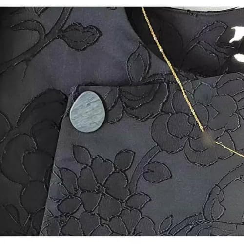 Chaleco de mujer jacquard premium con botones tradicionales estilo asiático 5