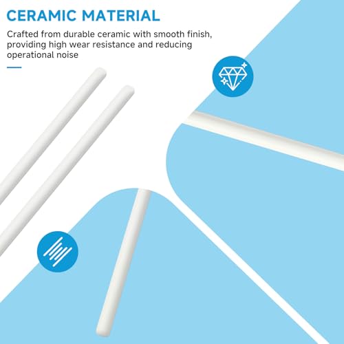Image of 2-pcs A20039 Ceramic Impeller Shaft Compatible with Fluval 106 206 306 406 (A202 /A207 /A212 /A217) Canister Filter Impeller Shaft Replacement Part for Aquarium