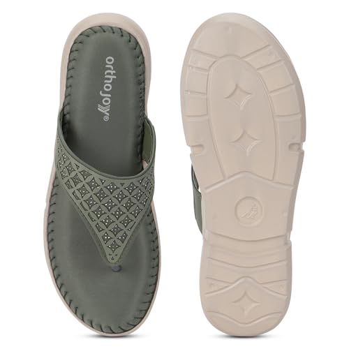 Image of ORTHO JOY doctor Fancy Slipper for women || Orthopedic Women's Fancy Sandal For Women