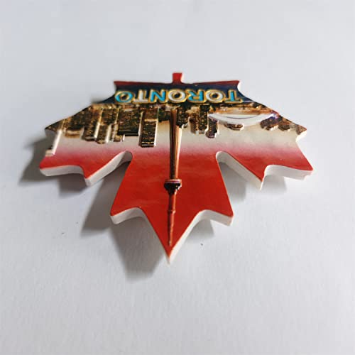 Imán para refrigerador 3D Hoja de Arce Toronto Canadá miniatura 5