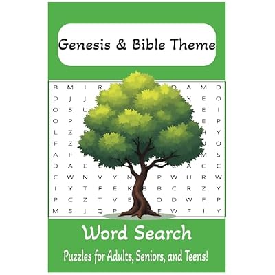 Genesis & Bible Theme Word Search Puzzle Book: Word Search with Easy to Read Print about the Book of Genesis and bible themes