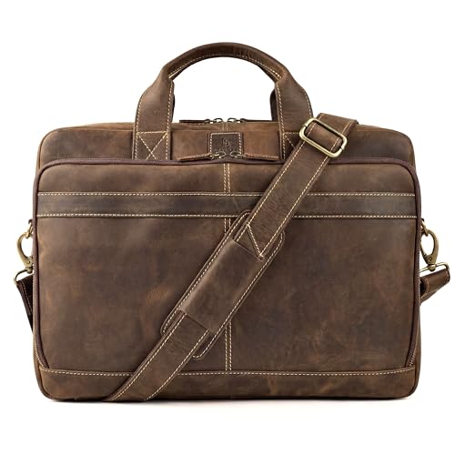 Mens Full Grain Leather Briefcase