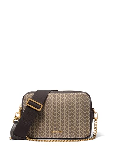 Image of Michael Kors Bryant Medium Double Zip Chain Camera Crossbody Bag