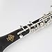 Rochix Oboe Beginner Student Level SF15 Composite Wood Body Silver Plated Full Automatic C Tone with 1 Reeds,1 Cleaning Cloth,1 Oboe Swab,1 Thumb Rest,1 Case and More