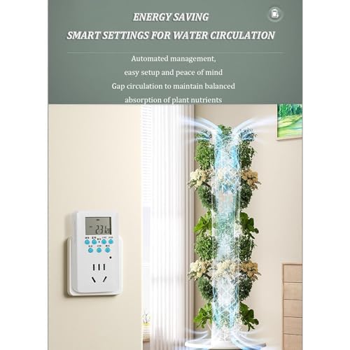 Système de culture hydroponique pour herbes, fruits, légumes avec pompe hydratante, adaptateur, pots en filet, minuterie – Solution de jardinage d'intérieur