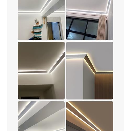 Moulure de corniche à DEL double face pour optimiser l'éclairage mural indirect - 8