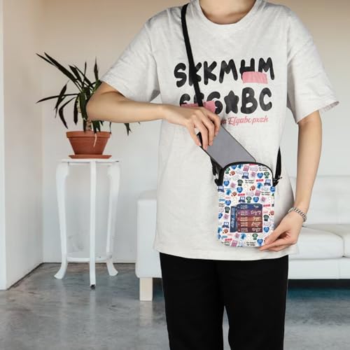 POFULL Book Lover Gift Booklish Merch Romance Book Inspired Crossbody Bag 6
