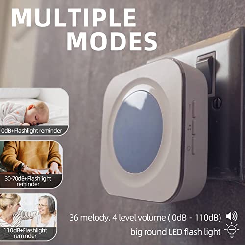 Jsieem DOORBELL-PUSH-BUTTONS Wireless Doorbell 1200 Feet Waterproof Doorbells thumb #4
