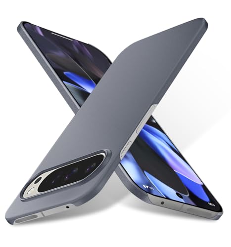 Bastmei for Google Pixel 9 Pro XL Case, Minimalist Phone Cases Extremely Light Ultra-Light Super Slim Camera Protection Hard PC Cover Case for Google Pixel 9 Pro XL Case (Gravel Gray)