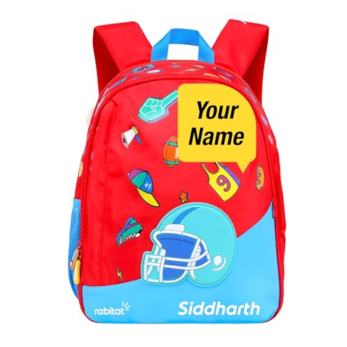 Image of rabitat Smash School Bag - 22Litres | Durable Backpack for Kids (4+ Years) | Comfortable Cushioned Back Support | Anti-Sweat Shoulder Straps | Water-Resistant | Bottle Pocket | 2-Year Brand Warranty