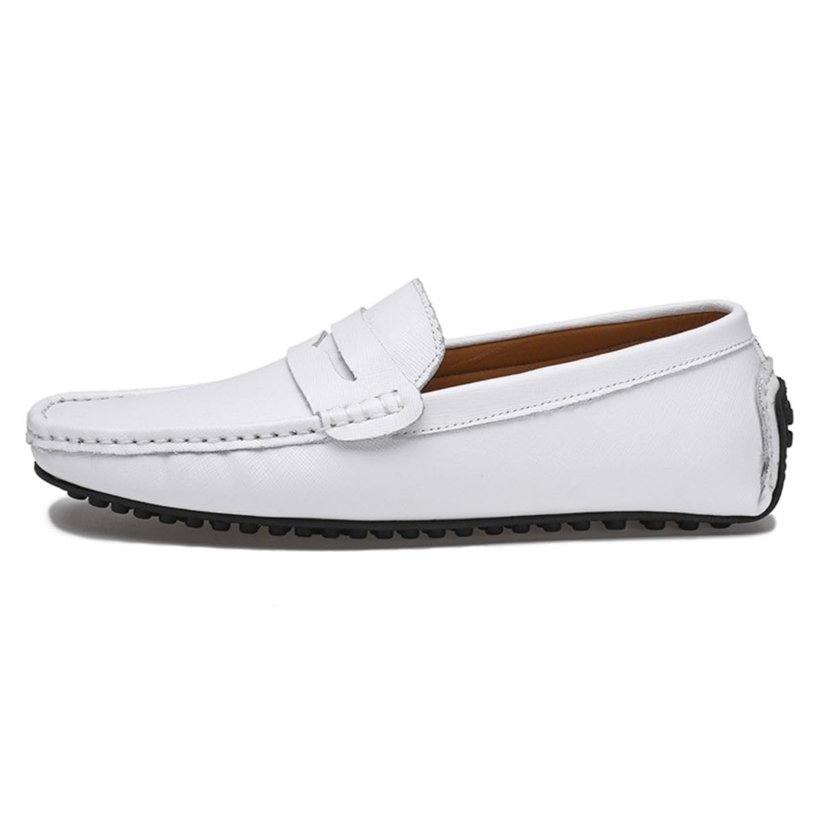 Mocasines para Hombre de Cuero Moda Slip-on Shoes Driver Shoes Casual Flat Shoes 38-49 EU