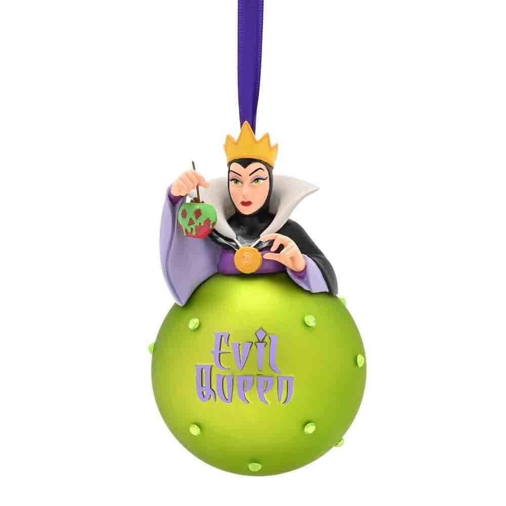 Widdop And Co White With Black Accents Disney Evil Queen On A Glass Bauble