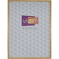 Vivarti Thin Box White Picture Frame - Ready Made MDF Frame For Photos, Posters, Certificates