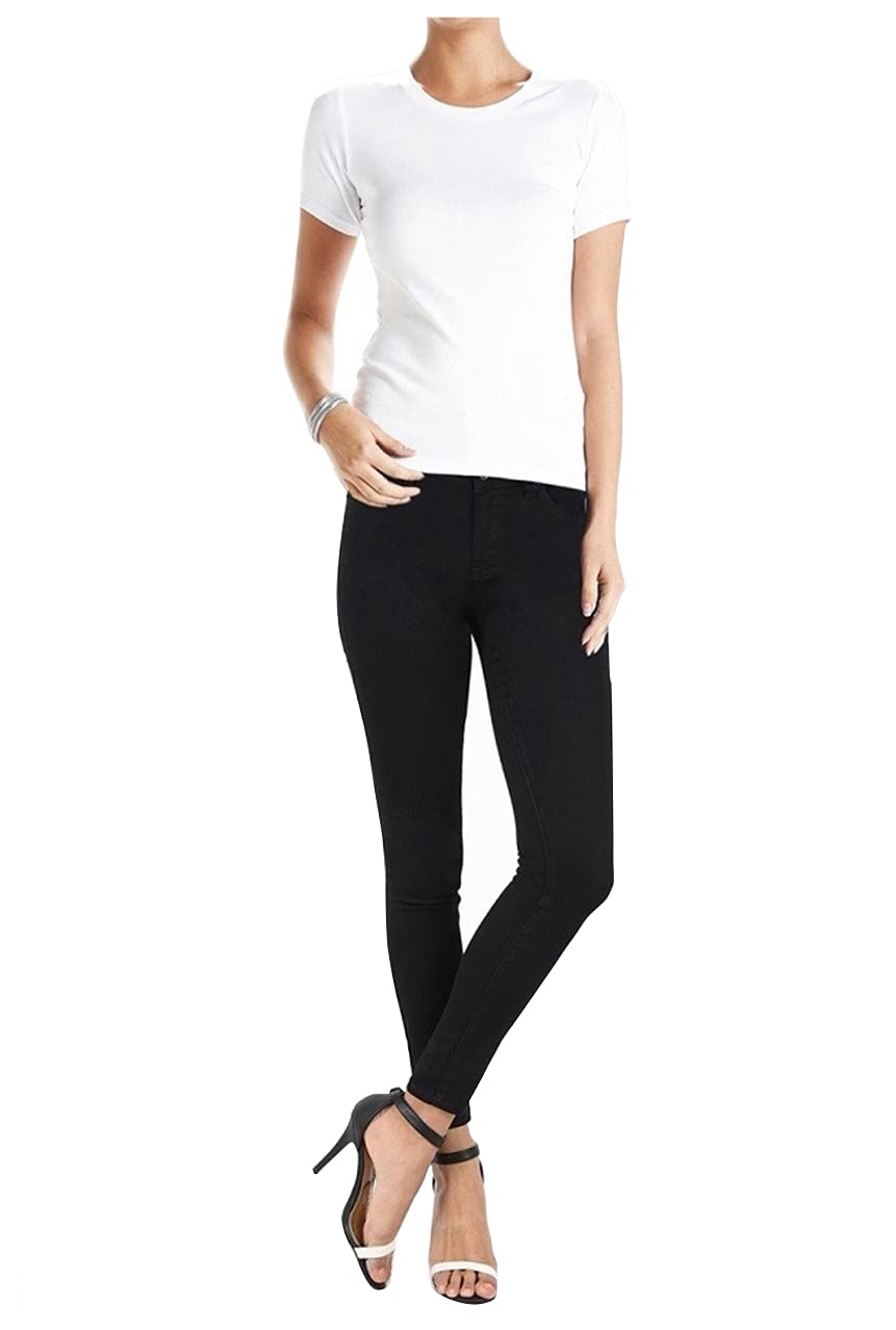 Hammer Collection Womens Soft Stretch Black Twill Skinny Angle Pants