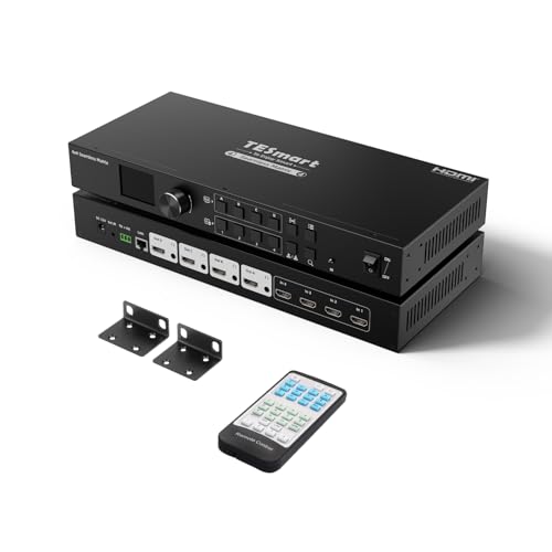 Matrice HDMI 4x4 1080p 60Hz avec commutation transparente et extraction audio sans latence