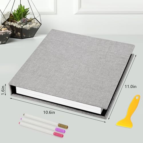 Zesthouse Z02-GYWH-20P-16IN-F Large Photo Album Self Adhesive 40 Pages, 3-Ring Scrapbook Albums Holds 8X10 5X7 4X6 Photos thumb #1