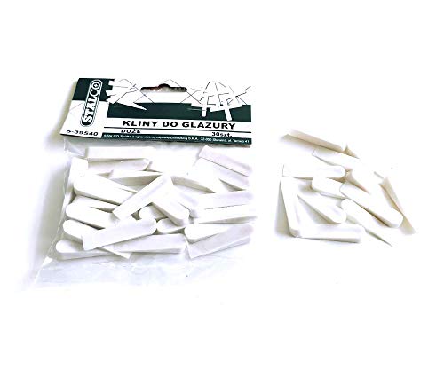 30 pcs Large Wedges Spacers Tile Large Size Tool Tiling Flooring White Stalco