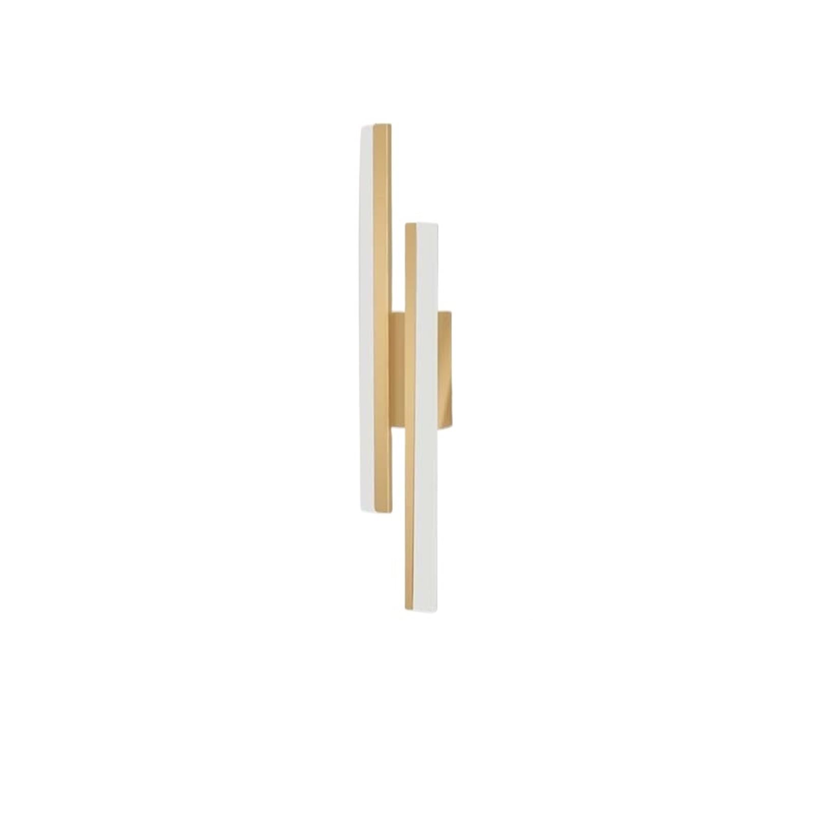 Lámpara de pared LED para mesita de noche y salón con diseño lineal dorado de 50 cm