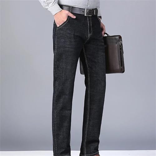 Men's Casual Jeans – Slim Straight Stretch High-Waisted Comfortable Denim Pants4