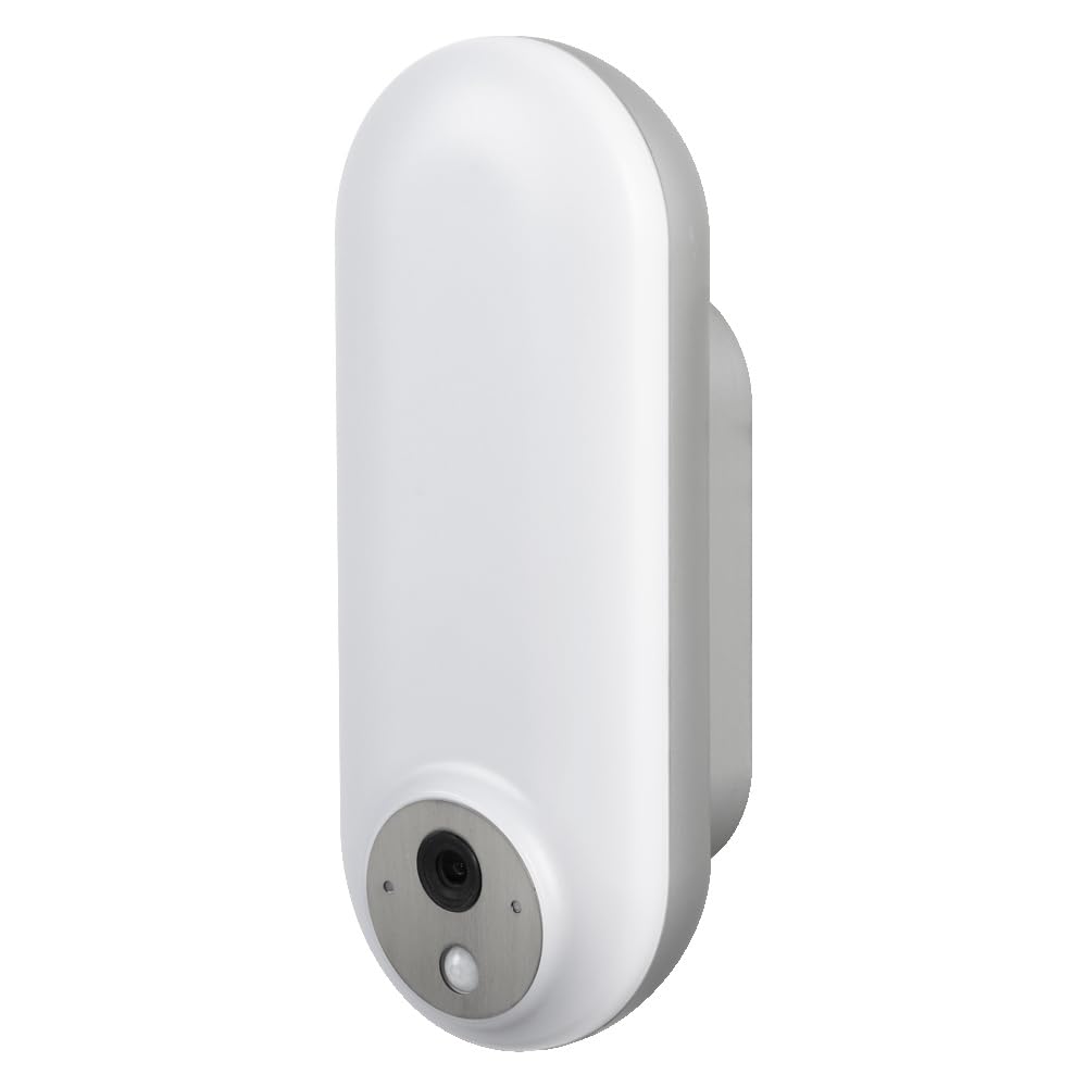 LEDVANCE SMART+ Outdoor-Wandleuchte mit Kamera, warmweißes LED-Licht (3000K), modernes Gehäusedesign in silber, integrierter Lautsprecher, Memory Card, smarte WIFI-Technologie, lange Lebensdauer, IP44