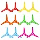 QUARKZMAN 2mm DC Motor Propeller, 80mm Lüfterförmiger 3-Blatt Plastik Propeller Für DIY Modellflugzeug Wissenschaftliche Bildungsspielzeug Motor RC Boot Mikro (6 Farben, 12 Stück)