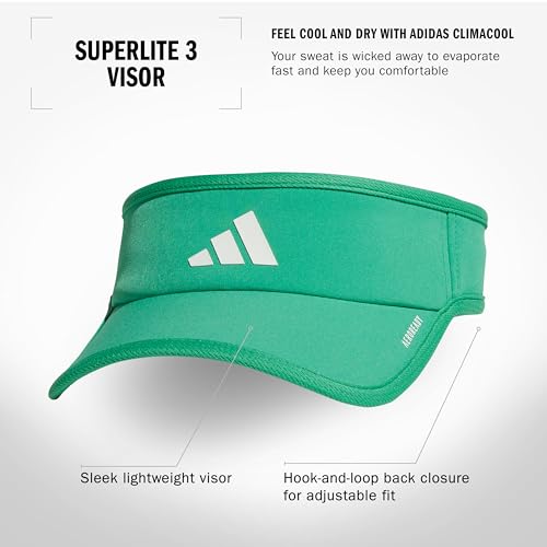 Image of adidas Women's Superlite Visor - Lightweight Moisture-Wicking Running Tennis Hat