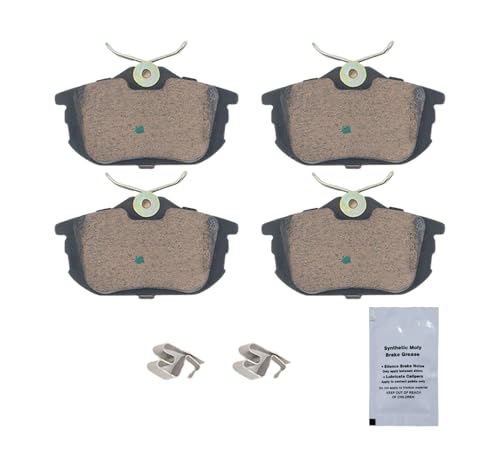 Image of HUSCH D838 Rear Ceramic Brake Pads Kit Fit For Volvo S40 2000-2004, For Volvo V40 2000-2004