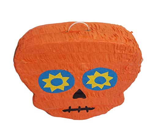 Traditional Day of the Dead Pinata | Sugar Skull “ Dia de Muertos “ Piñata | Mexican Calavera Decoration | Halloween Catrina Party Celebration | Cinco de Mayo Fiesta Supplies | Assorted Color - Thumbnail 4