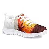 SYtrade Coconut Tree Sunset Seagull Boys Girls Running Shoes Kids Fashion Sneakers Girls Athletic Shoes Kids White Canvas Shoes