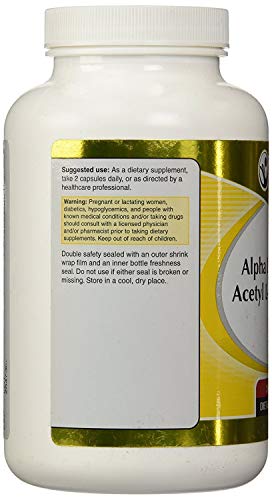 Vitacost Brand 835003001958 Vitacost Alpha Lipoic Acid & Acetyl L-Carnitine Hcl -- 1,600 Mg Per Serving thumb #2
