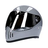 【NEO VINTAGE/ネオビンテージ】VT-5X フルフェイスヘルメット [グレー/FREEサイズ] + VT-5X専用 オプションカラーシールド [シルバーミラー]