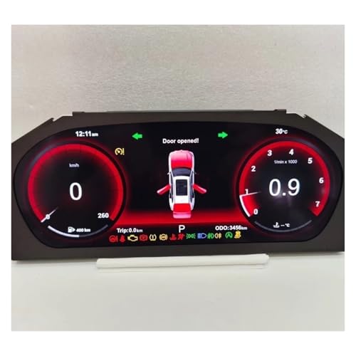 Cuadro de instrumentos digitales y velocímetro LCD compatible con BMW Serie 5 E60 y X6 E71 6