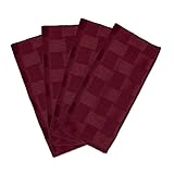 Bardwil Reflections Spill Proof Set Of 4 Napkins, Merlot
