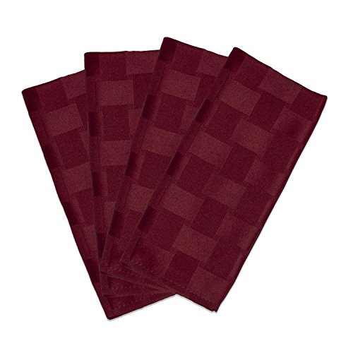 Bardwil Linens Reflections Set of 4 Napkins, Merlot