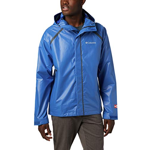 Columbia Men's Outdry Ex Blitz Jacket, Waterproof, Breathable, Azul, Large