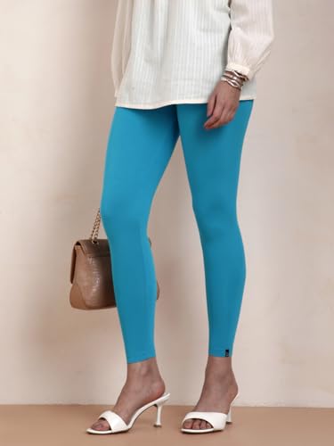 Image of TWIN BIRDS Women Viscose Ankle Leggings | Stretchable Kurti Wear Bottom