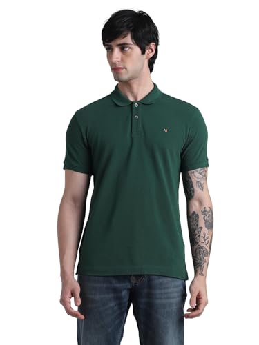 Image of Jack & Jones Men Cotton Polo Collar Slim Fit T-Shirt