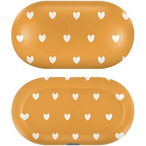 Skinit Decal Audio Skin Compatible with Galaxy Buds+ - Officially Licensed Originally Designed Yellow and White Hearts Design
